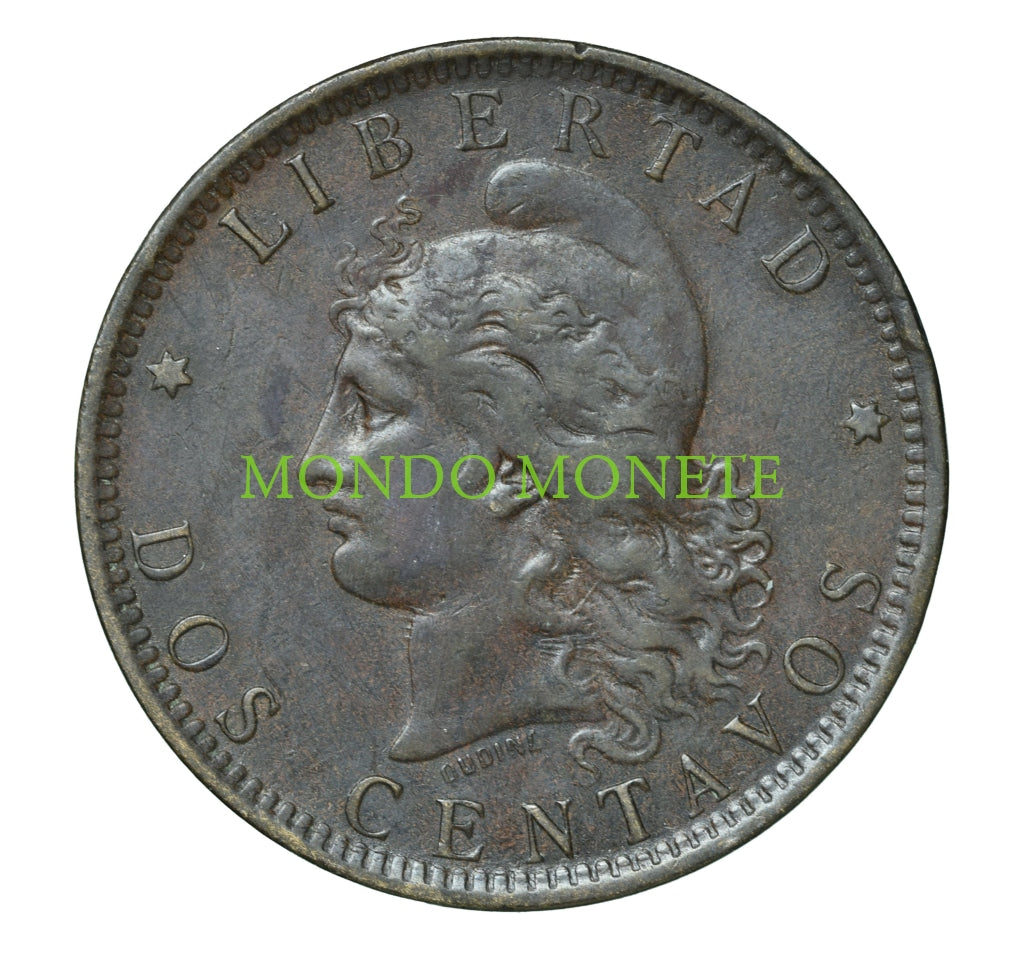 Argentina Dos Centavos 1890 Monete Da Collezione