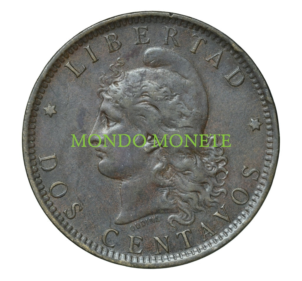 Argentina Dos Centavos 1890 Monete Da Collezione