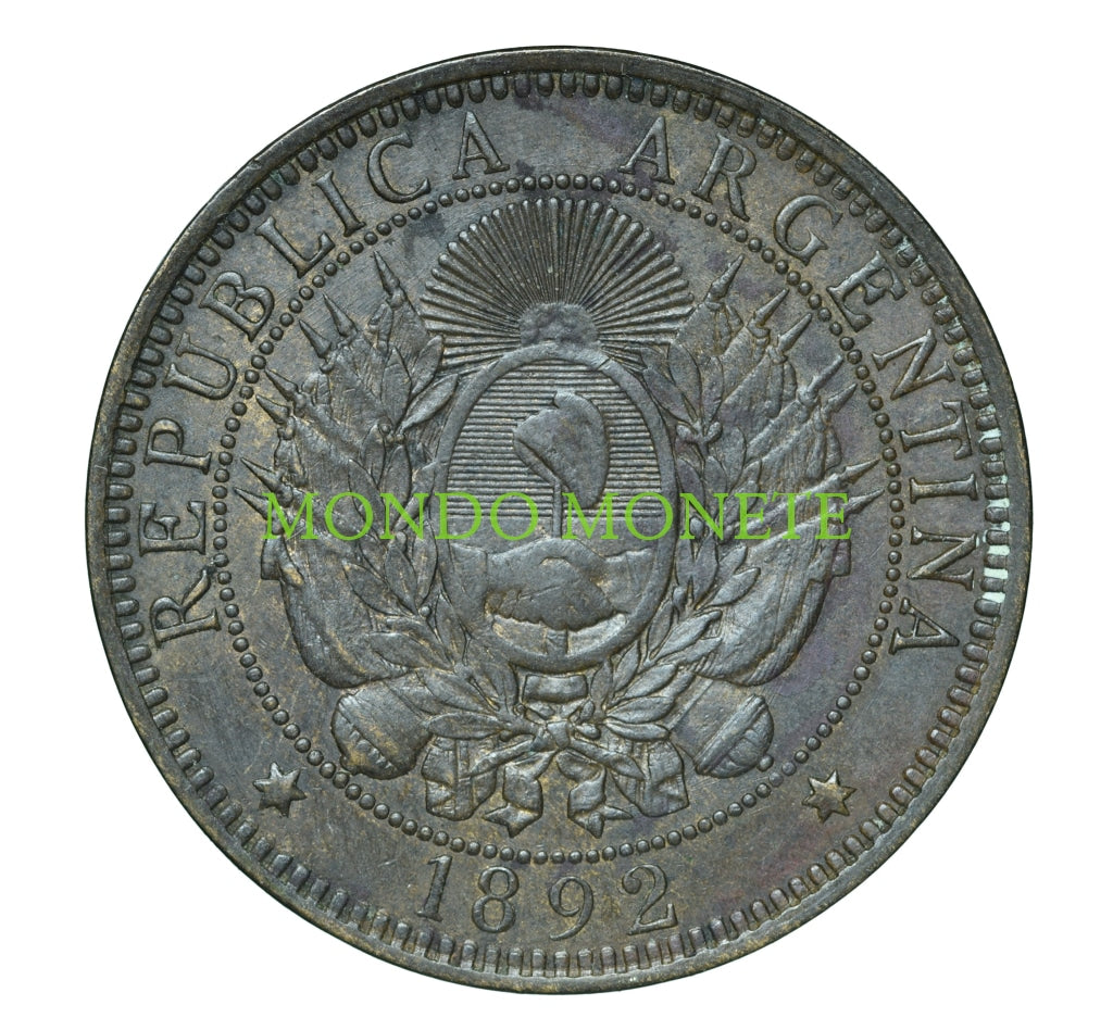 Argentina Dos Centavos 1892 Monete Da Collezione