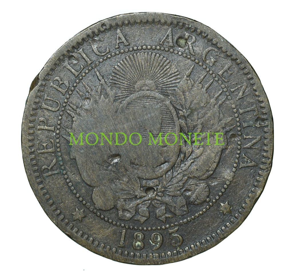 Argentina Dos Centavos 1895 Monete Da Collezione