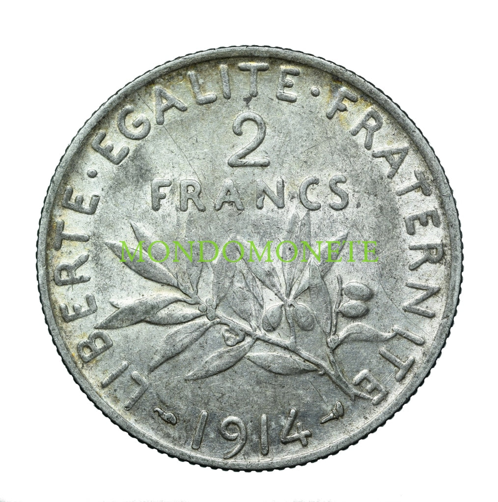France 2 Francs 1914 Monete Da Collezione