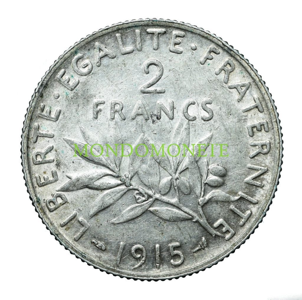 France 2 Francs 1915 Monete Da Collezione