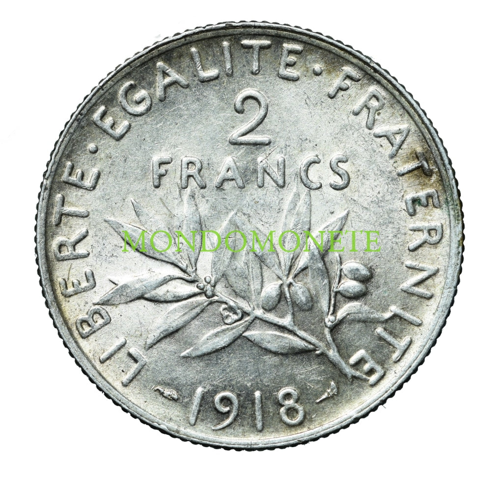 France 2 Francs 1918 Monete Da Collezione