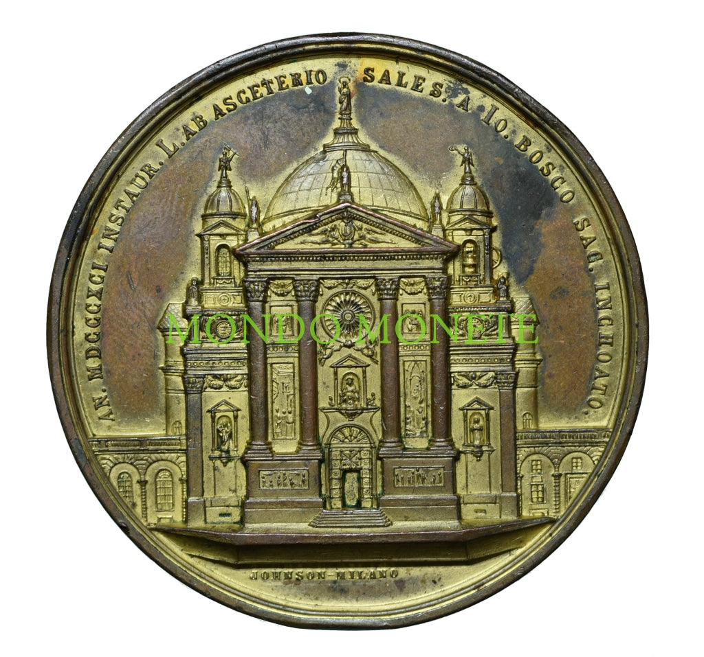 Medaglia Torino 1868 Costruzione Basilica Di Maria Santissima Ausiliatrice Medaglie E Gettoni