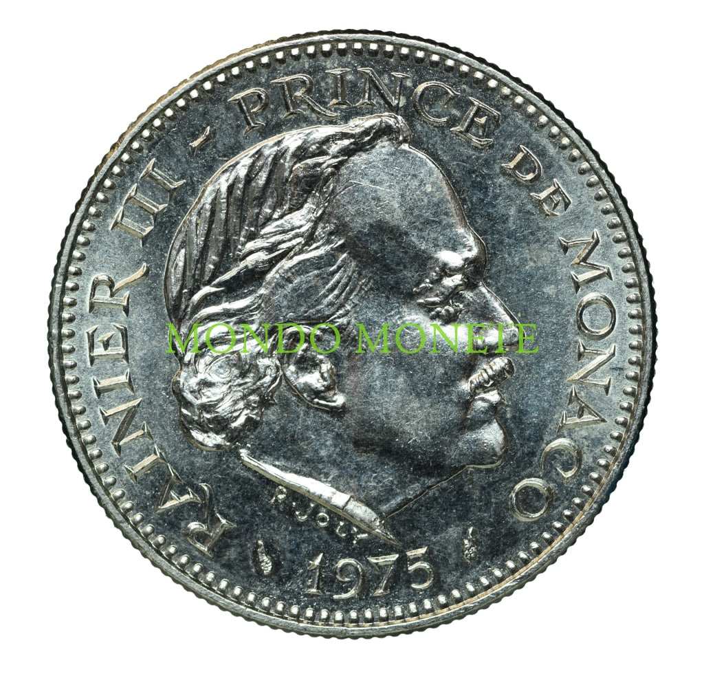 Monaco 5 Francs 1975 Monete Da Collezione