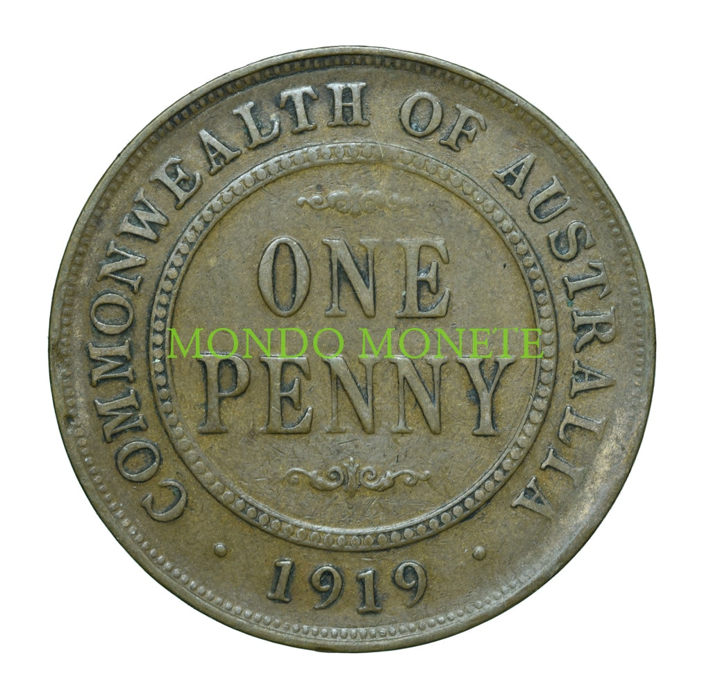 One Penny 1919 Dot Below Monete Da Collezione