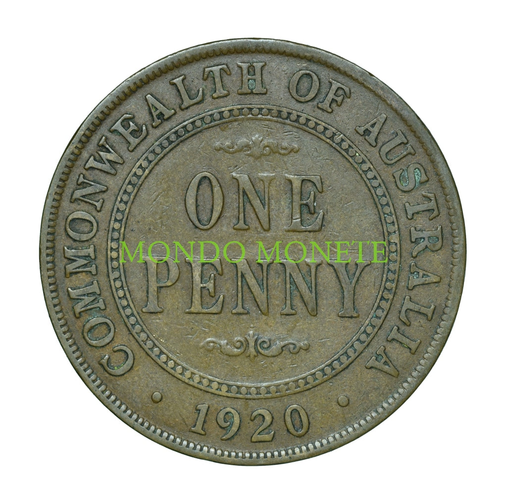 One Penny 1920 Dot Above Monete Da Collezione