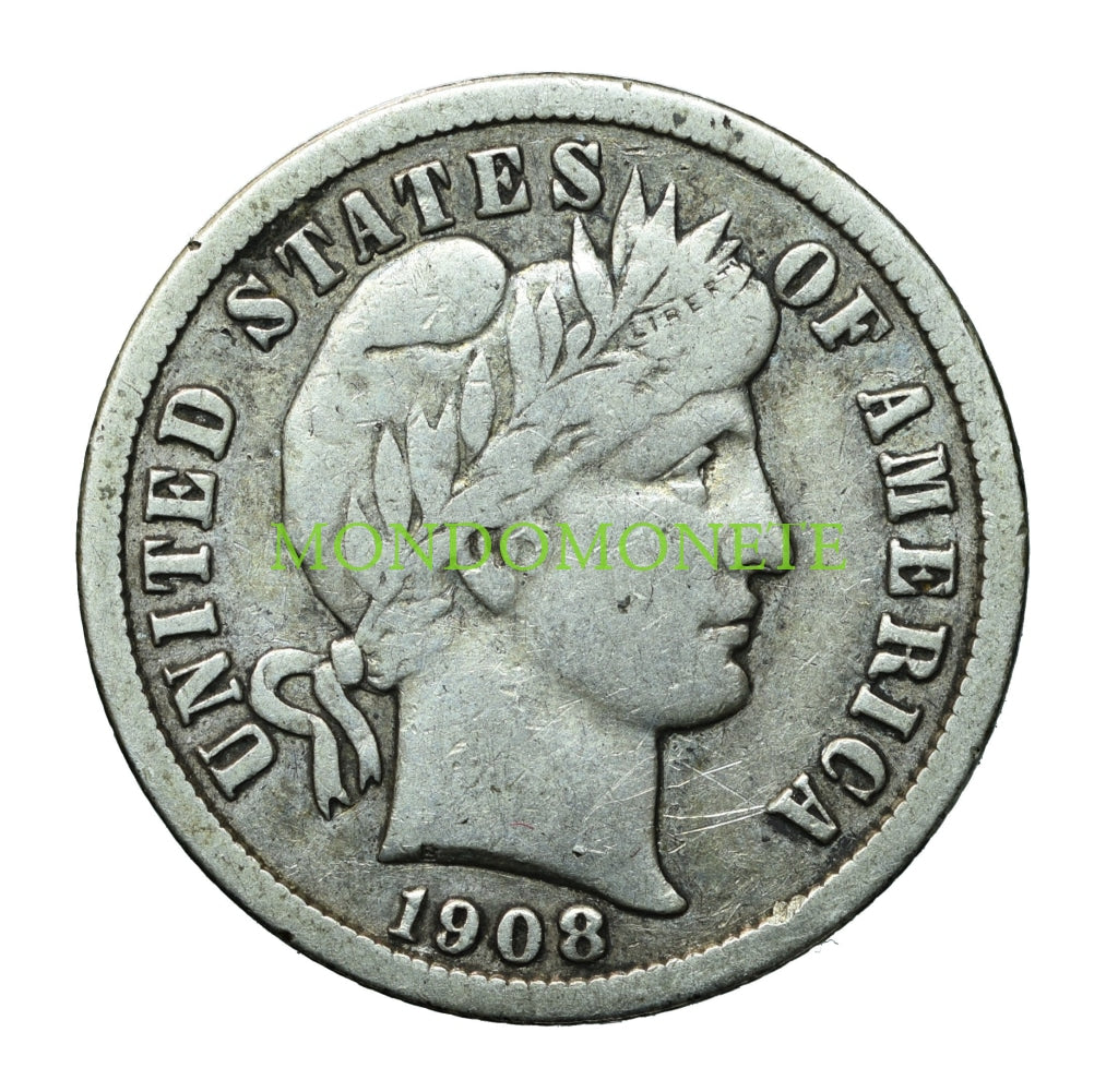 Usa. One Dime 1908 D Monete Da Collezione